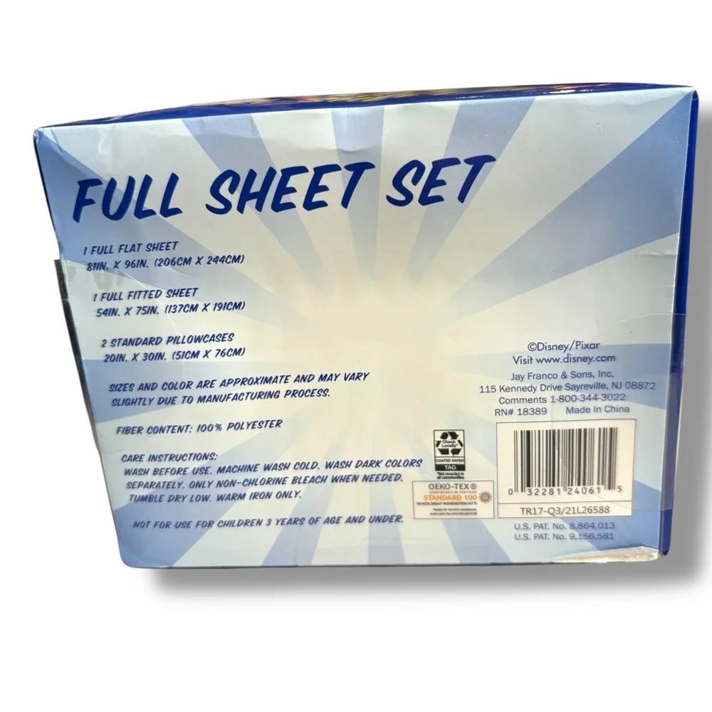 Disney Pixar Toy Story 4‎ Full Sheet Set 4 Piece Microfiber Woody Buzz Lightyear